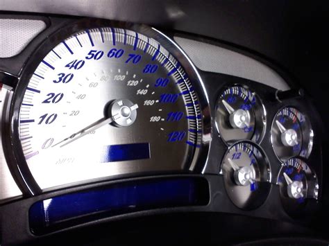 And there are no light bulbs to change because there are led diodes soldered into the <strong>gauge cluster</strong>. . Custom instrument cluster overlay